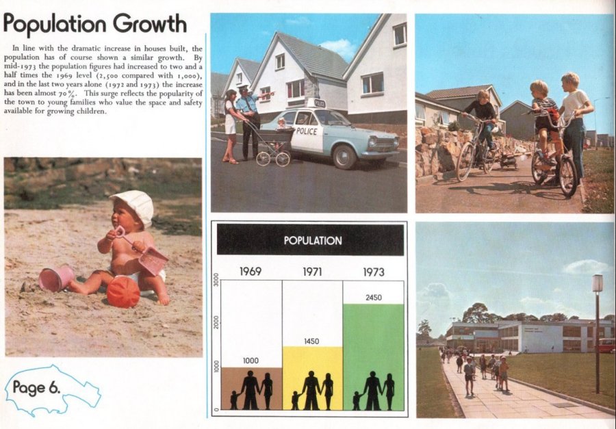 Welcome to Dalgety Bay, about 1973